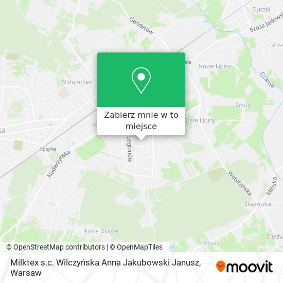 Mapa Milktex s.c. Wilczyńska Anna Jakubowski Janusz