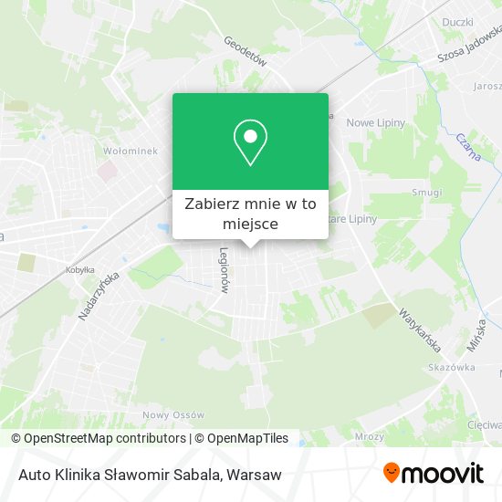 Mapa Auto Klinika Sławomir Sabala