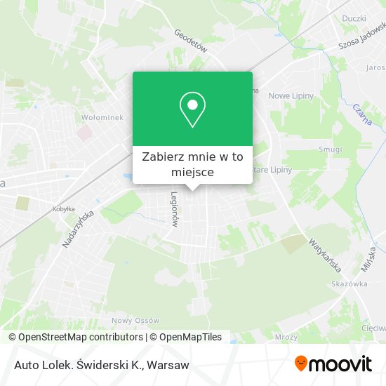 Mapa Auto Lolek. Świderski K.