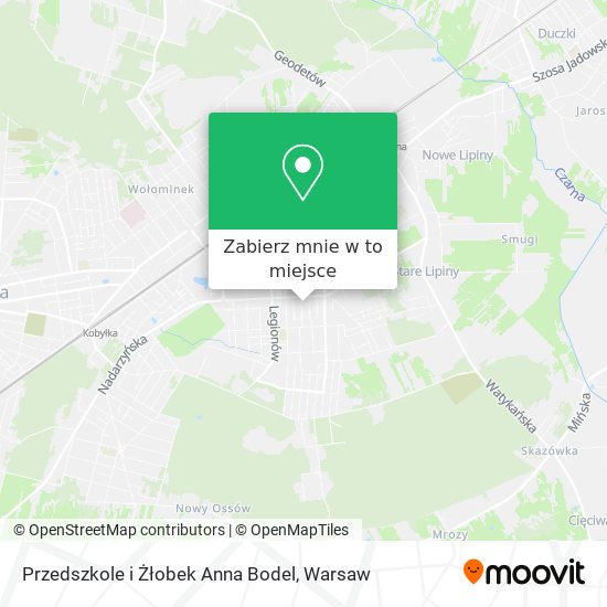 Mapa Przedszkole i Żłobek Anna Bodel