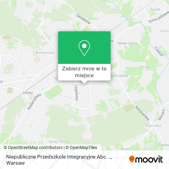 Mapa Niepubliczne Przedszkole Integracyjne Abc. ..