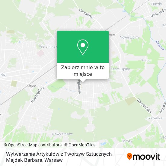 Mapa Wytwarzanie Artykułów z Tworzyw Sztucznych Majdak Barbara