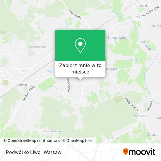 Mapa Podwórko Liwci