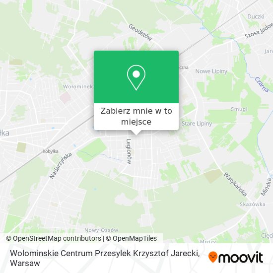 Mapa Wolominskie Centrum Przesylek Krzysztof Jarecki