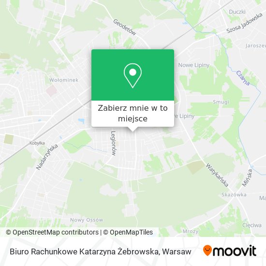 Mapa Biuro Rachunkowe Katarzyna Żebrowska