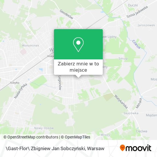 Mapa \Gast-Flor\ Zbigniew Jan Sobczyński