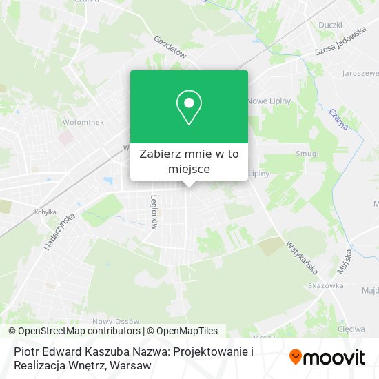 Mapa Piotr Edward Kaszuba Nazwa: Projektowanie i Realizacja Wnętrz