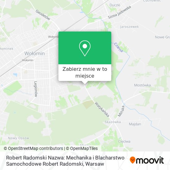 Mapa Robert Radomski Nazwa: Mechanika i Blacharstwo Samochodowe Robert Radomski