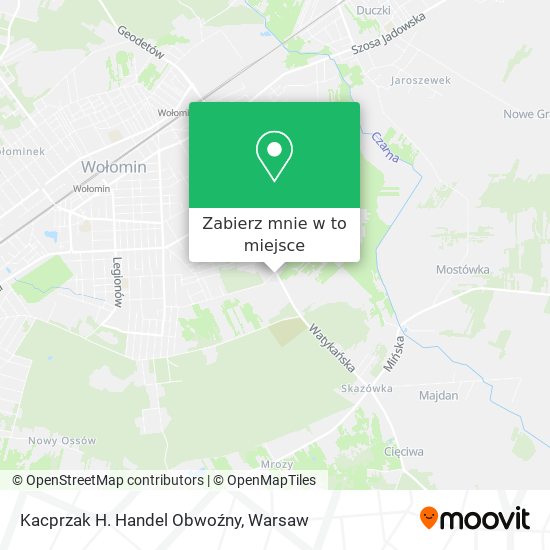 Mapa Kacprzak H. Handel Obwoźny