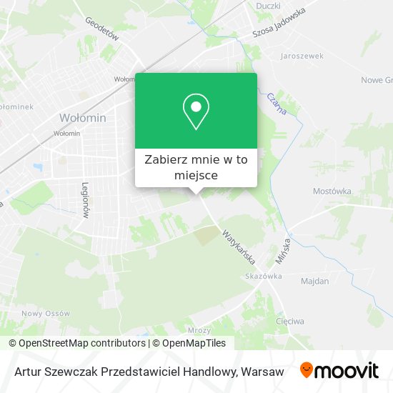 Mapa Artur Szewczak Przedstawiciel Handlowy