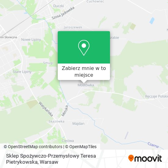 Mapa Sklep Spożywczo-Przemysłowy Teresa Pietrykowska