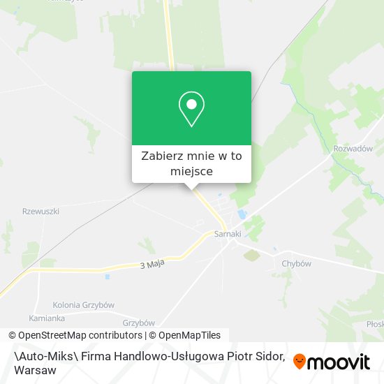 Mapa \Auto-Miks\ Firma Handlowo-Usługowa Piotr Sidor