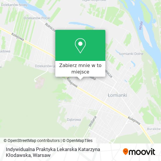 Mapa Indywidualna Praktyka Lekarska Katarzyna Kłodawska