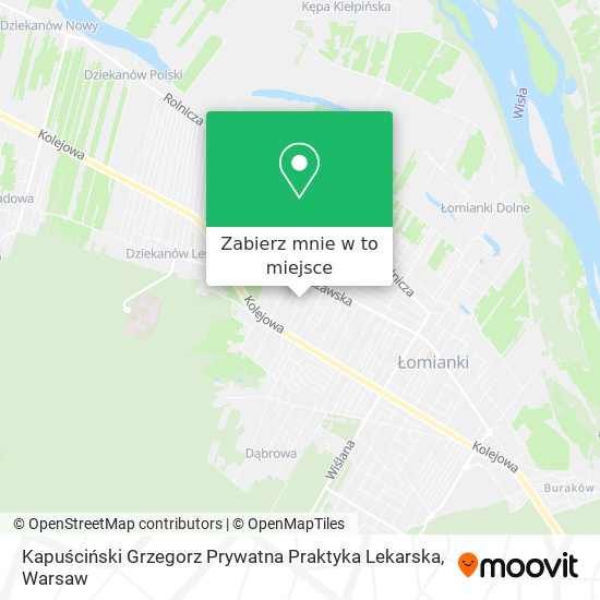 Mapa Kapuściński Grzegorz Prywatna Praktyka Lekarska