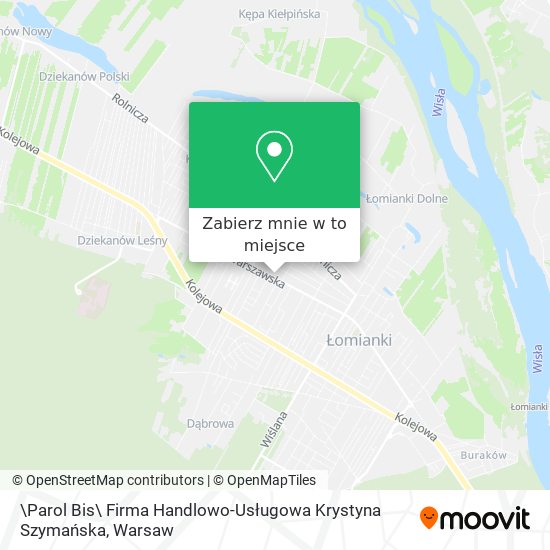 Mapa \Parol Bis\ Firma Handlowo-Usługowa Krystyna Szymańska