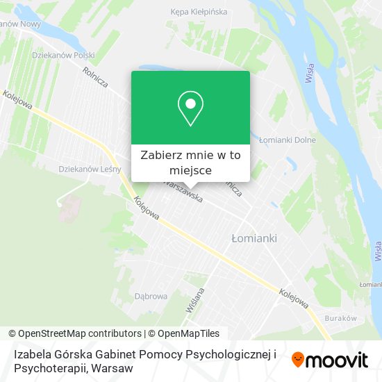 Mapa Izabela Górska Gabinet Pomocy Psychologicznej i Psychoterapii