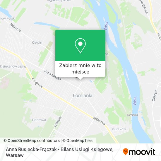 Mapa Anna Rusiecka-Frączak - Bilans Usługi Księgowe