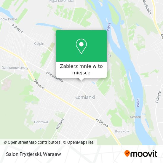 Mapa Salon Fryzjerski