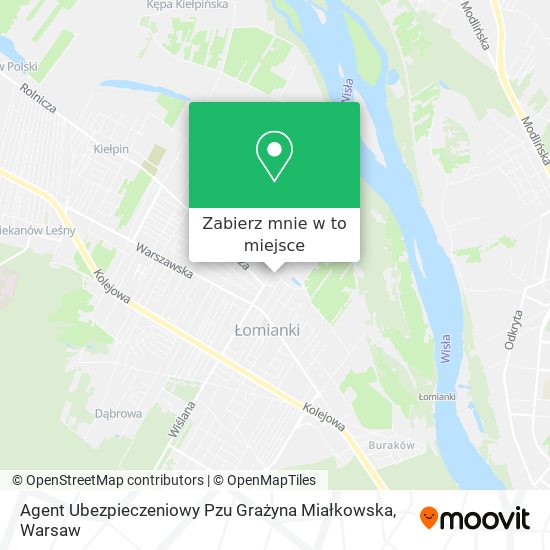 Mapa Agent Ubezpieczeniowy Pzu Grażyna Miałkowska