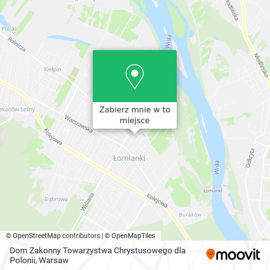 Mapa Dom Zakonny Towarzystwa Chrystusowego dla Polonii