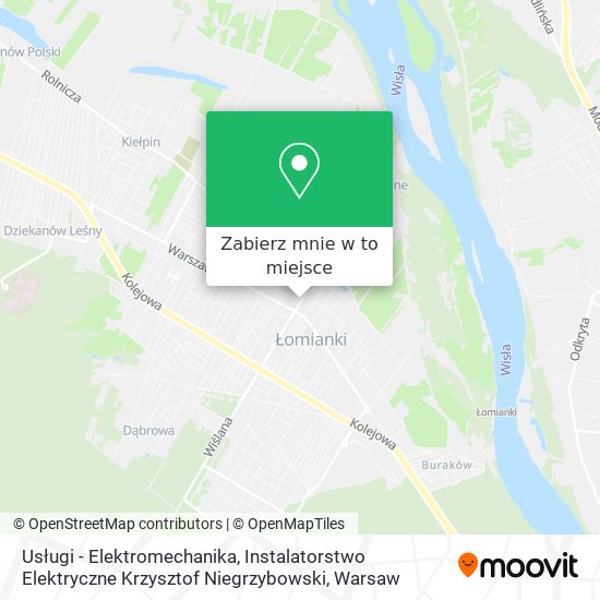 Mapa Usługi - Elektromechanika, Instalatorstwo Elektryczne Krzysztof Niegrzybowski