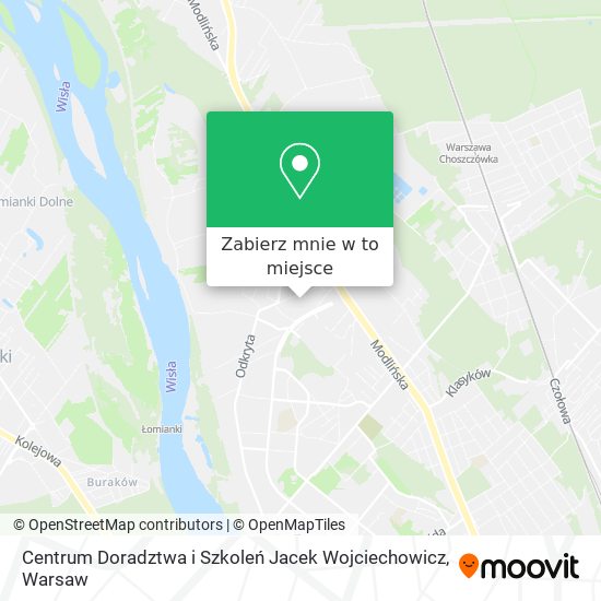 Mapa Centrum Doradztwa i Szkoleń Jacek Wojciechowicz