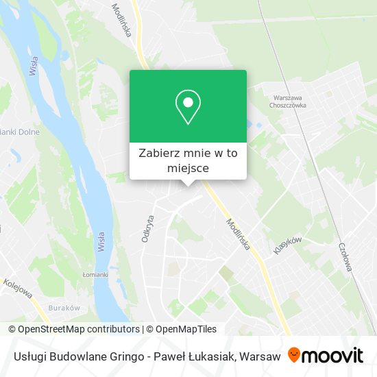 Mapa Usługi Budowlane Gringo - Paweł Łukasiak