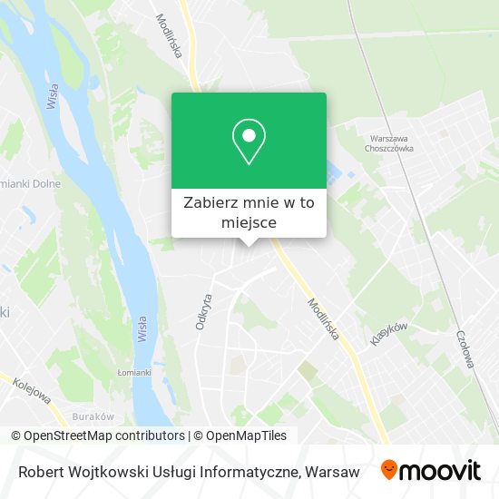 Mapa Robert Wojtkowski Usługi Informatyczne