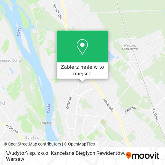 Mapa \Audytor\ sp. z o.o. Kancelaria Biegłych Rewidentów