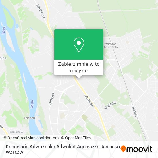 Mapa Kancelaria Adwokacka Adwokat Agnieszka Jasińska