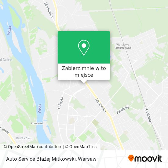 Mapa Auto Service Błażej Mitkowski