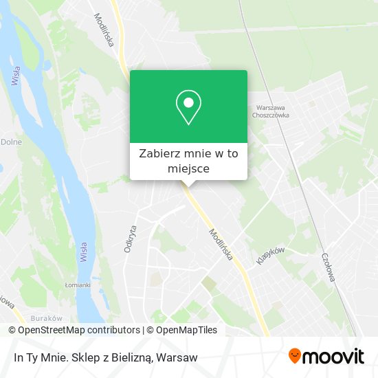 Mapa In Ty Mnie. Sklep z Bielizną