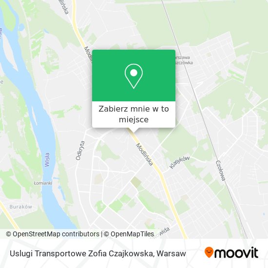 Mapa Uslugi Transportowe Zofia Czajkowska