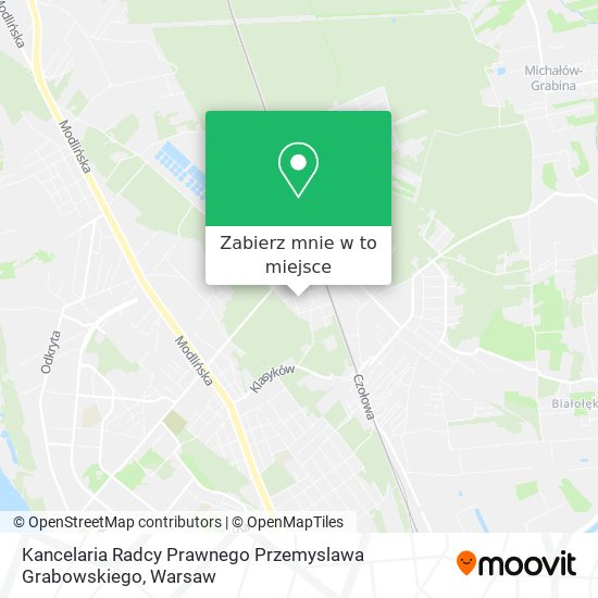 Mapa Kancelaria Radcy Prawnego Przemyslawa Grabowskiego