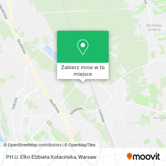 Mapa P.H.U. Elko Elżbieta Kołacińska