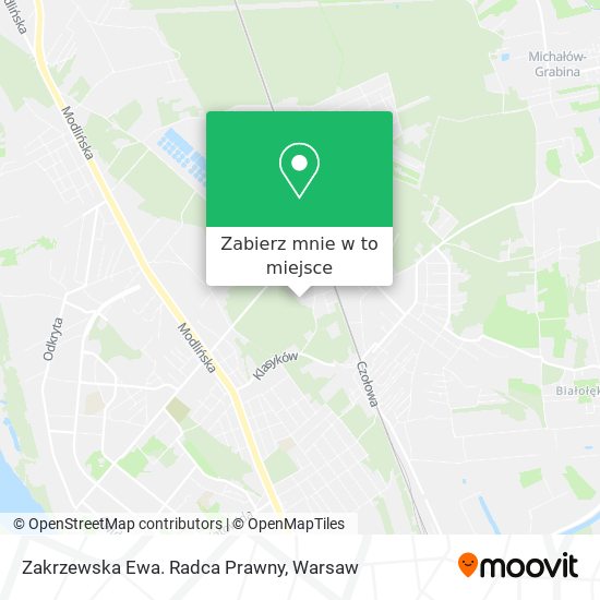 Mapa Zakrzewska Ewa. Radca Prawny