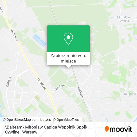 Mapa \Balteam\ Mirosław Capiga Wspólnik Spółki Cywilnej