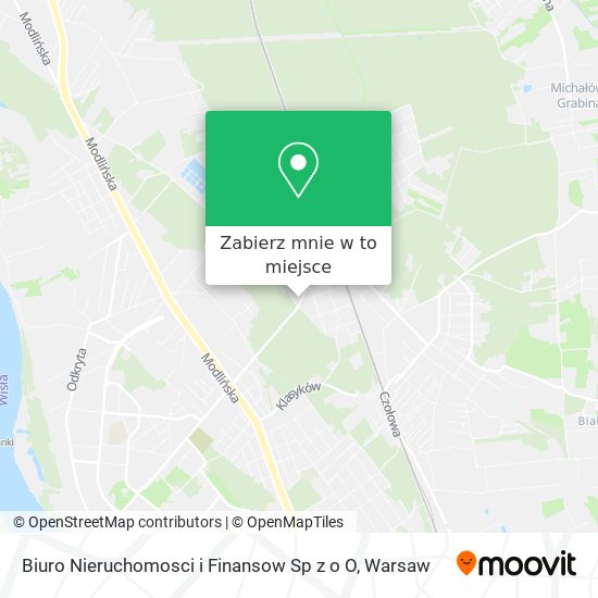 Mapa Biuro Nieruchomosci i Finansow Sp z o O