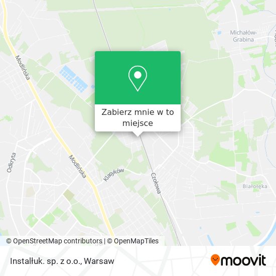 Mapa Instalłuk. sp. z o.o.