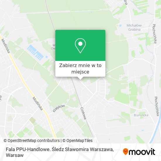 Mapa Fala PPU-Handlowe. Śledz Sławomira Warszawa