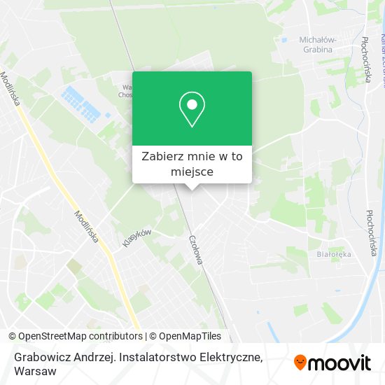 Mapa Grabowicz Andrzej. Instalatorstwo Elektryczne