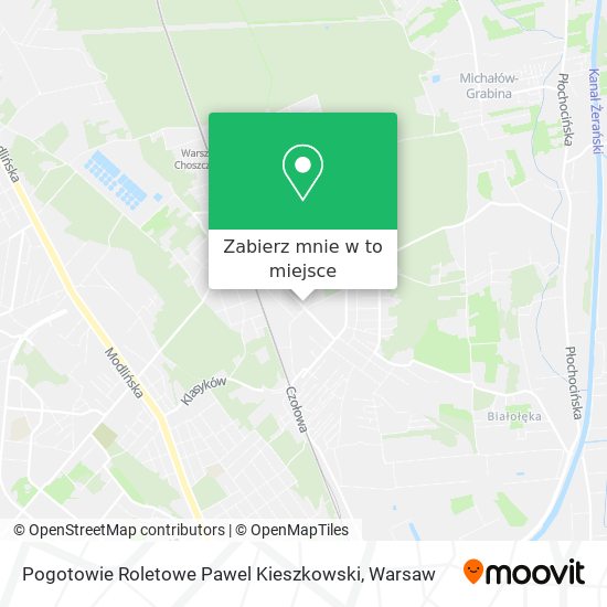 Mapa Pogotowie Roletowe Pawel Kieszkowski