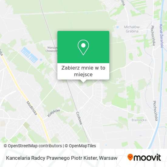 Mapa Kancelaria Radcy Prawnego Piotr Kister