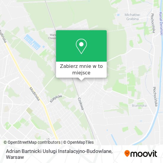 Mapa Adrian Bartnicki Usługi Instalacyjno-Budowlane