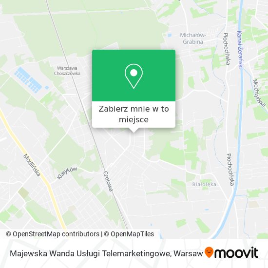 Mapa Majewska Wanda Usługi Telemarketingowe