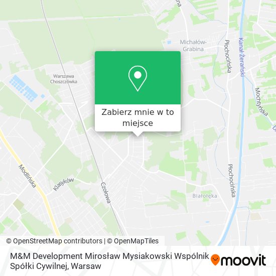 Mapa M&M Development Mirosław Mysiakowski Wspólnik Spółki Cywilnej