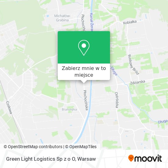 Mapa Green Light Logistics Sp z o O