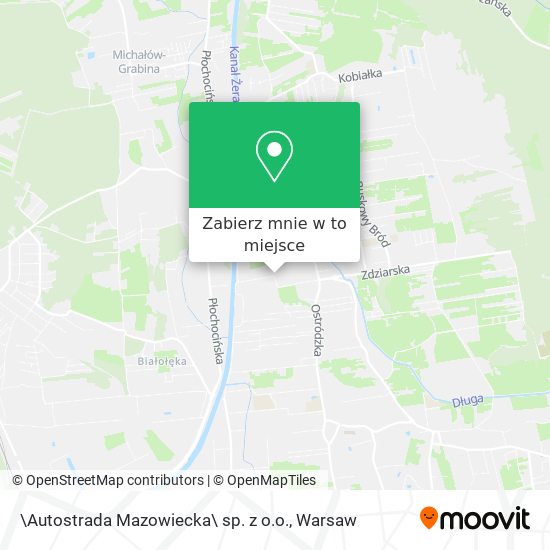 Mapa \Autostrada Mazowiecka\ sp. z o.o.