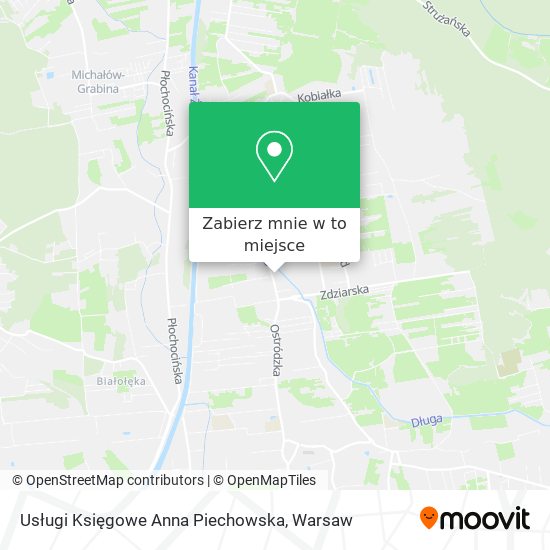 Mapa Usługi Księgowe Anna Piechowska