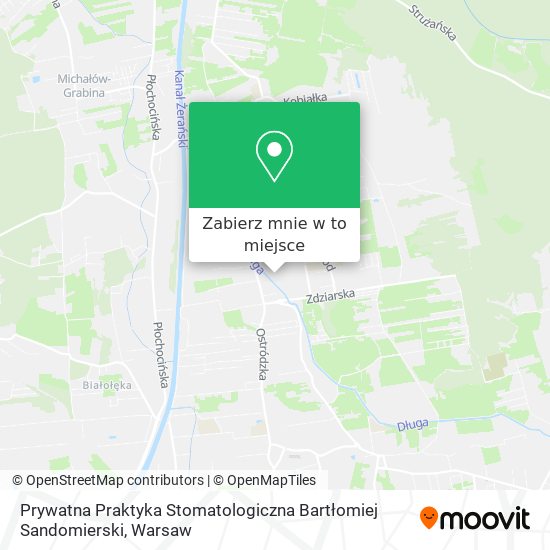 Mapa Prywatna Praktyka Stomatologiczna Bartłomiej Sandomierski